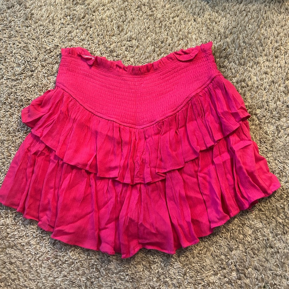 Pink skirt from a boutique called Vestique.